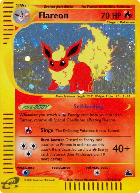 Flareon, a Pokémon card