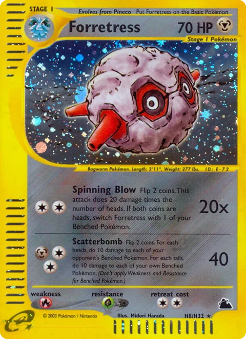 Forretress, a Pokémon card