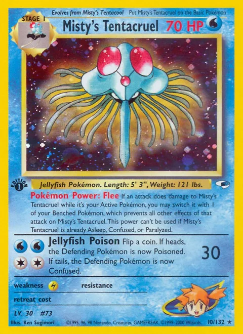 Misty's Tentacruel, a Pokémon card