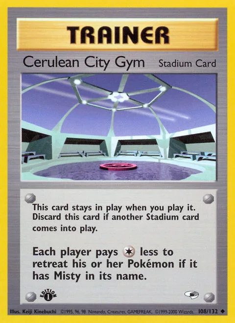 Cerulean City Gym, a Pokémon card