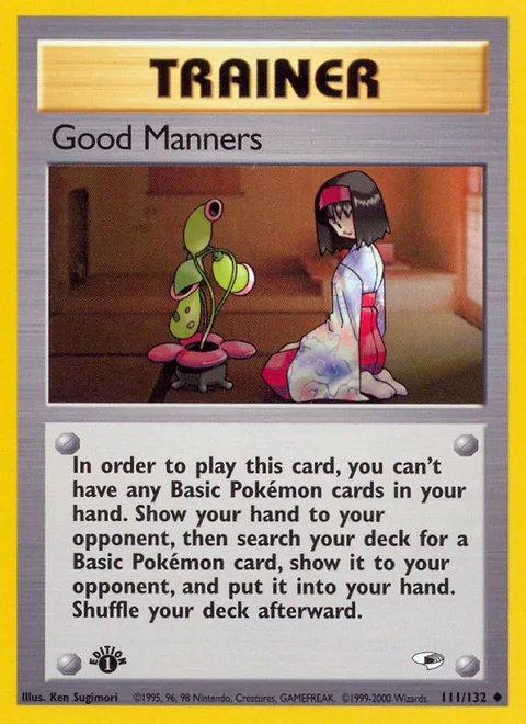 Good Manners, a Pokémon card