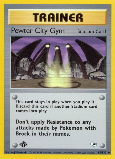 Pewter City Gym, a Pokémon card