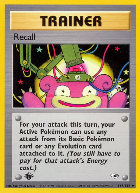 Recall, a Pokémon card