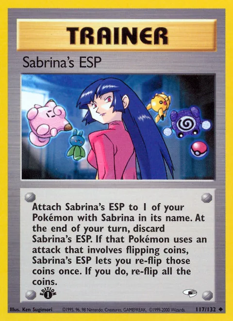 Sabrina's ESP, a Pokémon card