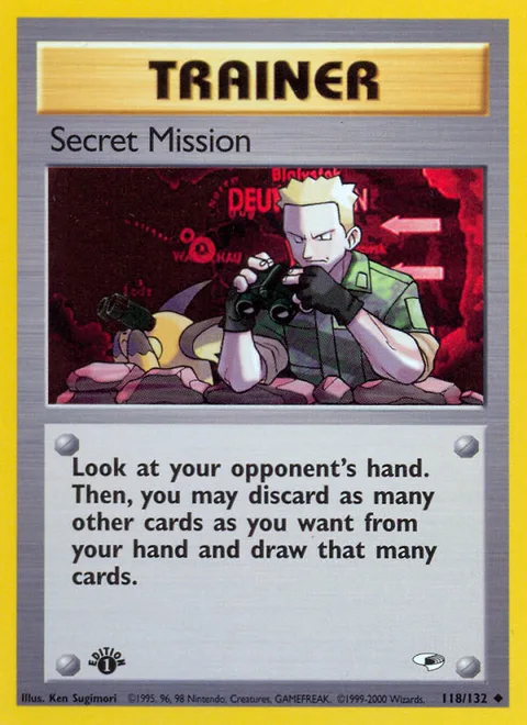 Secret Mission, a Pokémon card