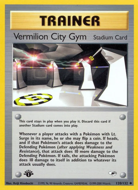 Vermilion City Gym, a Pokémon card