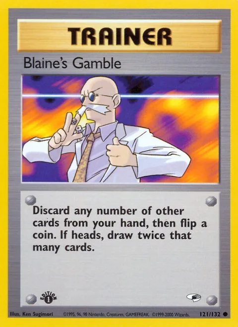 Blaine's Gamble, a Pokémon card