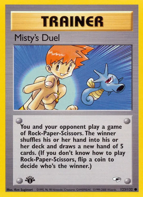 Misty's Duel, a Pokémon card