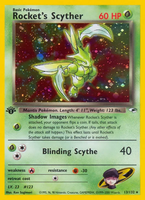 Rocket's Scyther, a Pokémon card