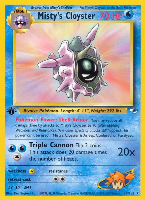 Misty's Cloyster, a Pokémon card