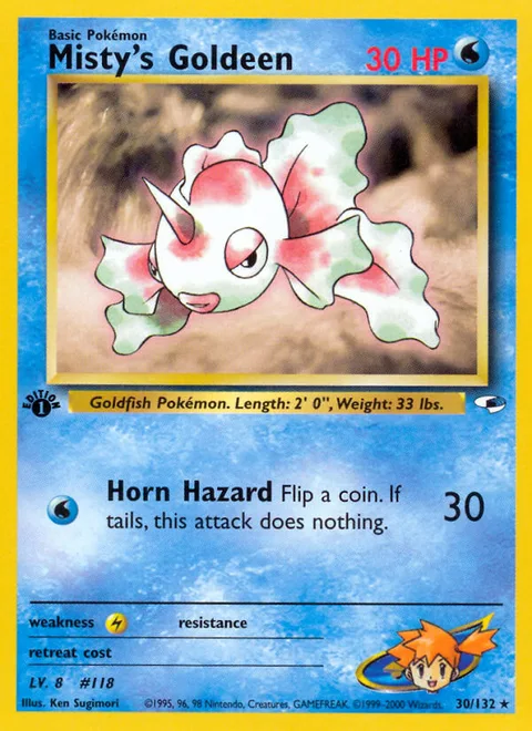 Misty's Goldeen, a Pokémon card