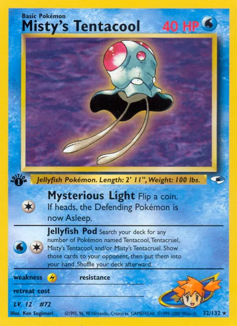 Misty's Tentacool, a Pokémon card