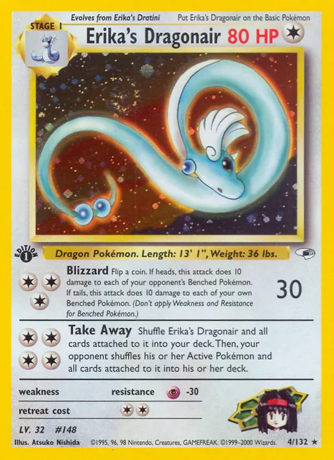 Erika's Dragonair, a Pokémon card