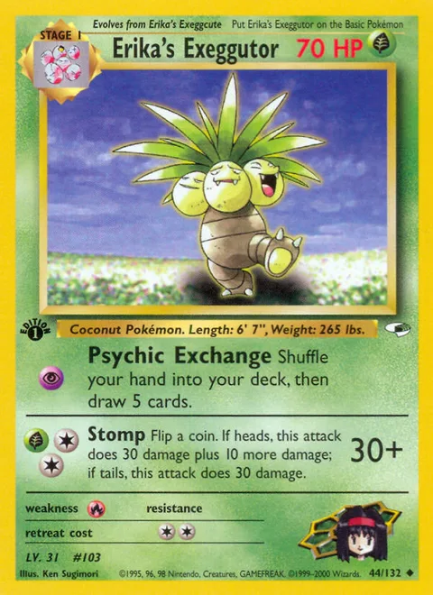 Erika's Exeggutor, a Pokémon card
