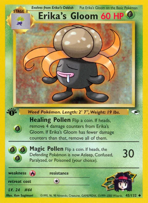 Erika's Gloom, a Pokémon card