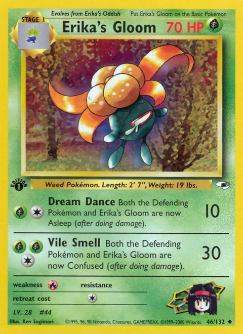 Erika's Gloom, a Pokémon card