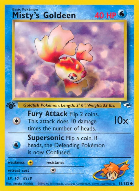 Misty's Goldeen, a Pokémon card