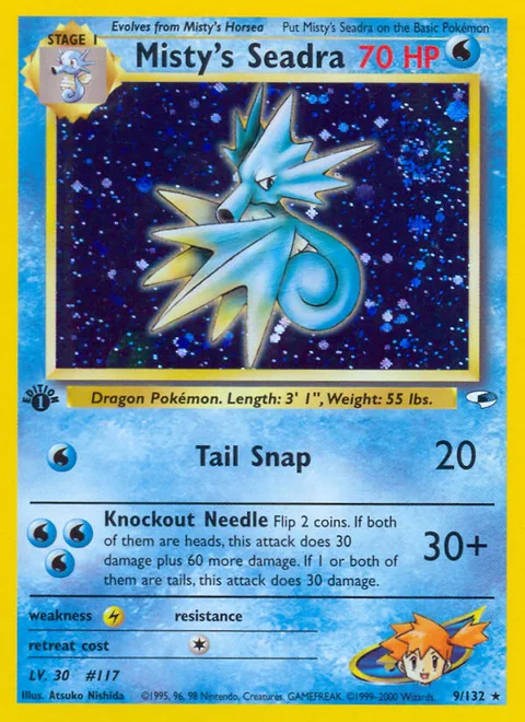 Misty's Seadra, a Pokémon card