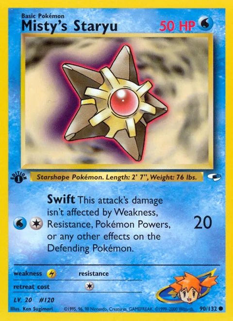 Misty's Staryu, a Pokémon card