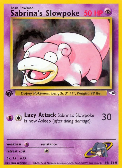 Sabrina's Slowpoke, a Pokémon card