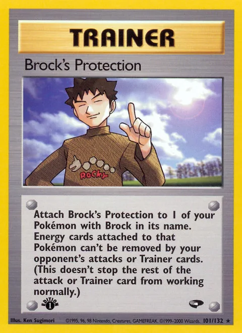 Brock's Protection, a Pokémon card
