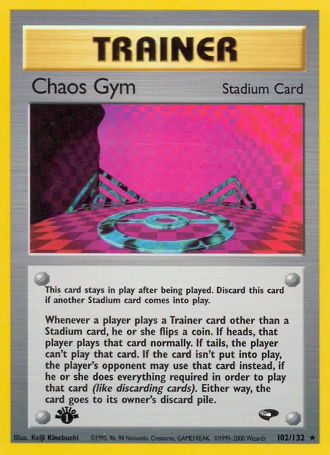 Chaos Gym, a Pokémon card