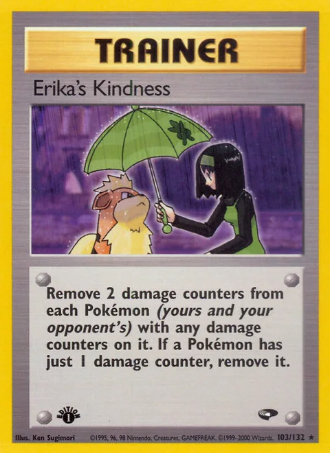 Erika's Kindness, a Pokémon card