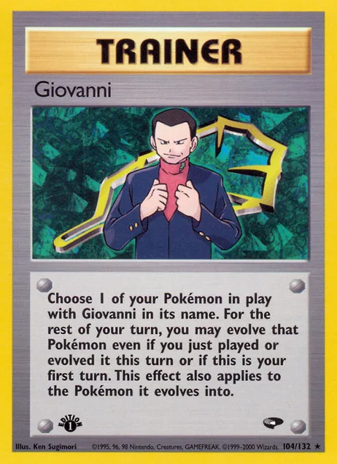 Giovanni, a Pokémon card