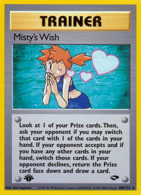 Misty's Wish, a Pokémon card