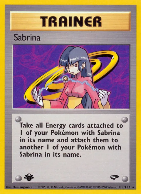 Sabrina, a Pokémon card