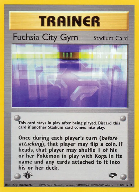 Fuchsia City Gym, a Pokémon card