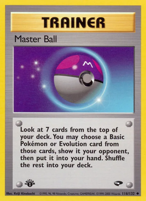 Master Ball, a Pokémon card