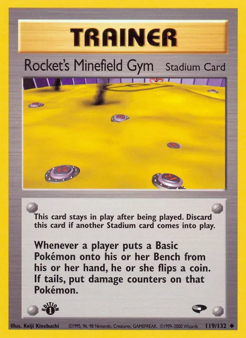Rocket's Minefield Gym, a Pokémon card