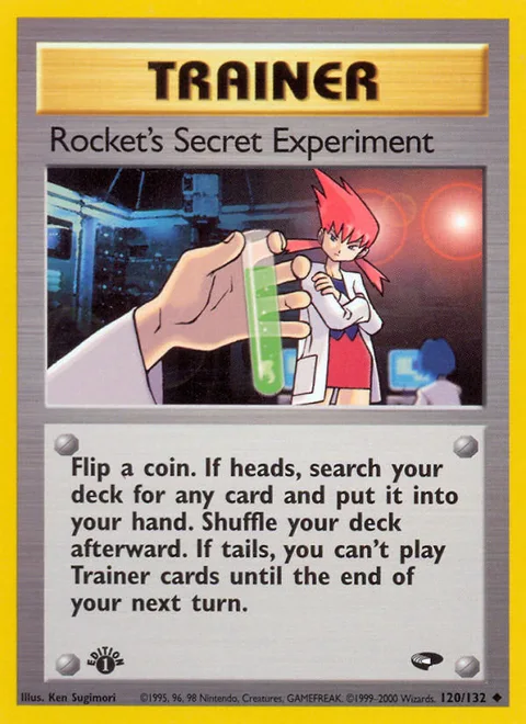 Rocket's Secret Experiment, a Pokémon card