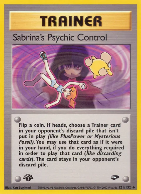 Sabrina's Psychic Control, a Pokémon card