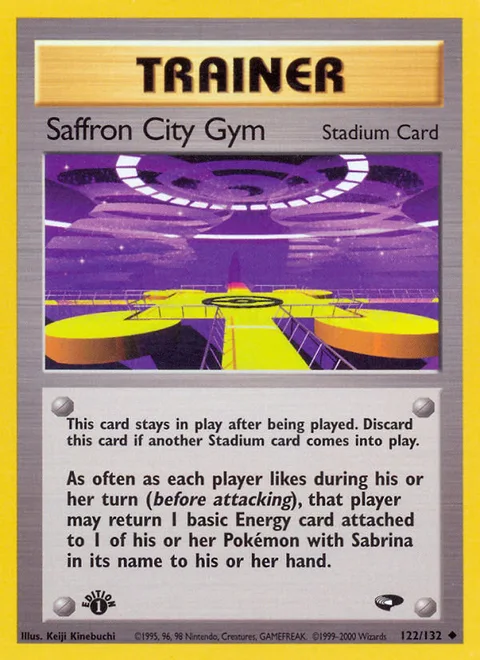 Saffron City Gym, a Pokémon card