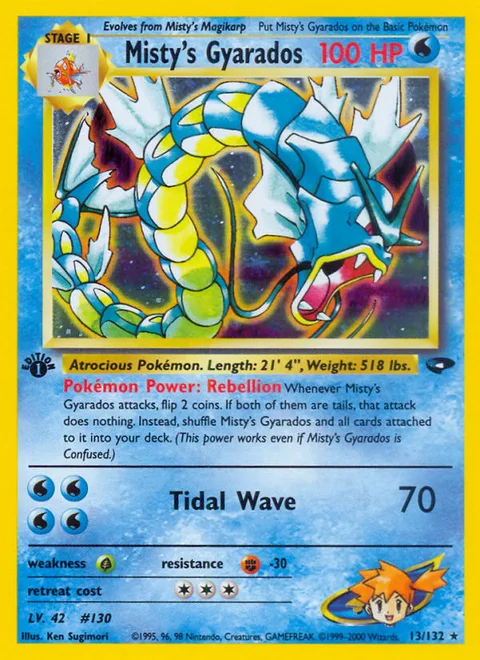 Misty's Gyarados, a Pokémon card