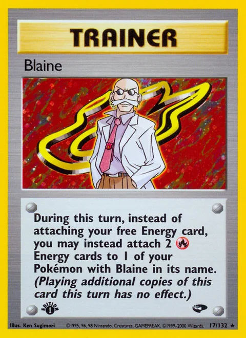 Blaine, a Pokémon card