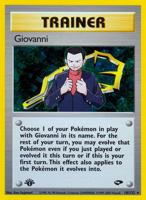 Giovanni, a Pokémon card