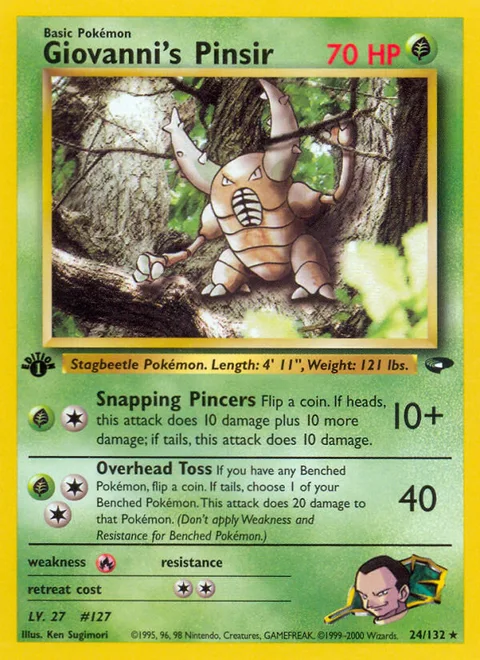 Giovanni's Pinsir, a Pokémon card