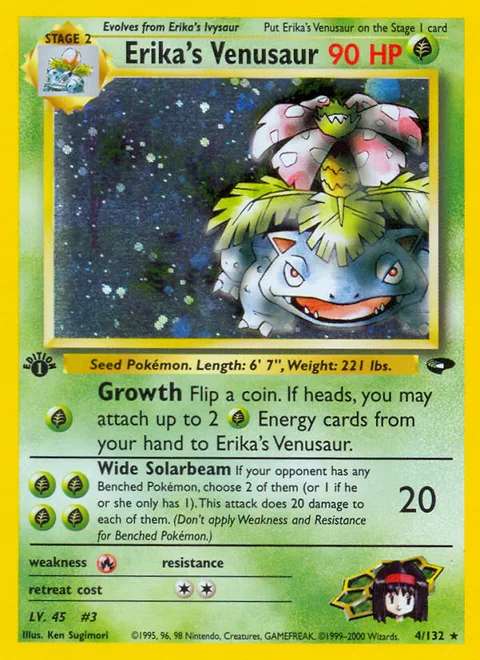 Erika's Venusaur, a Pokémon card