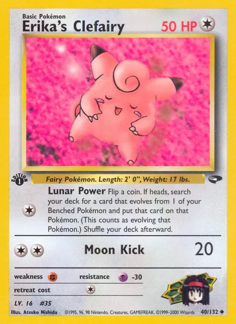 Erika's Clefairy, a Pokémon card