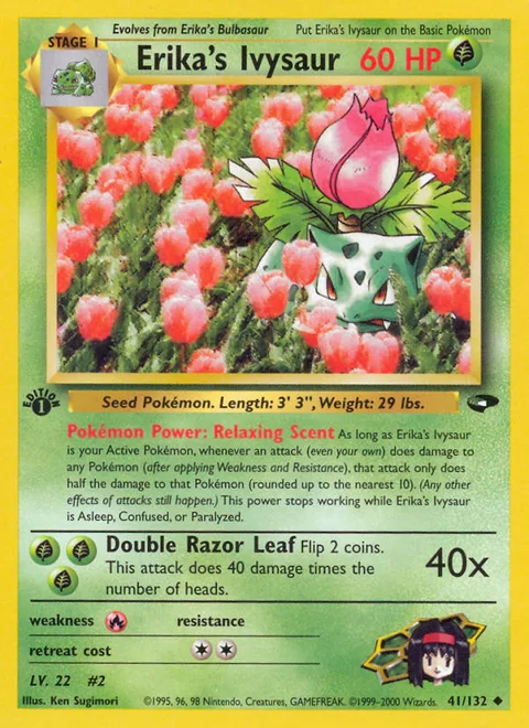 Erika's Ivysaur, a Pokémon card