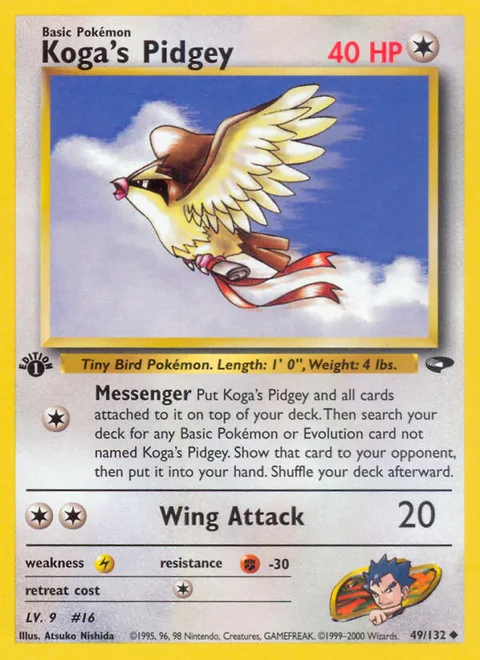 Koga's Pidgey, a Pokémon card