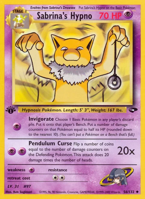 Sabrina's Hypno, a Pokémon card