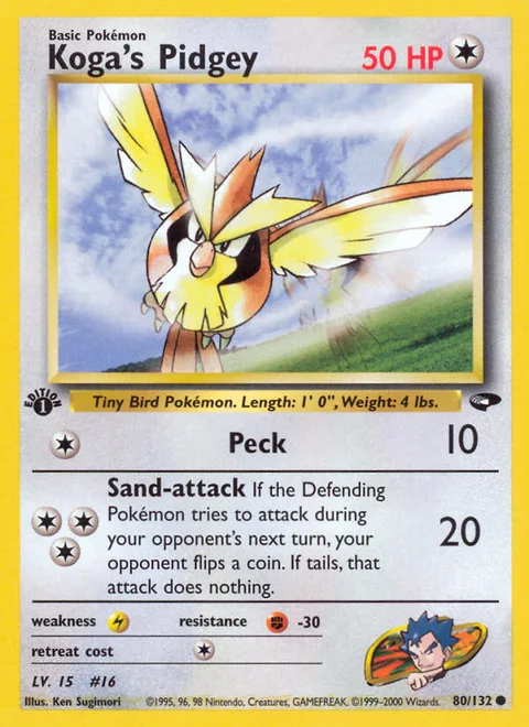 Koga's Pidgey, a Pokémon card
