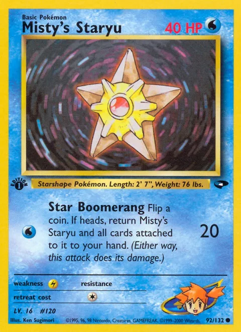 Misty's Staryu, a Pokémon card