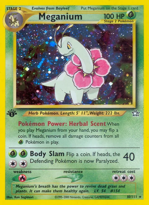 Meganium, a Pokémon card