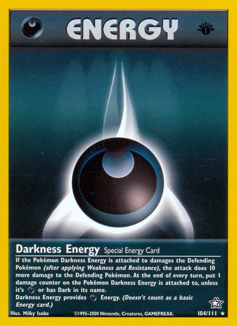 Darkness Energy, a Pokémon card
