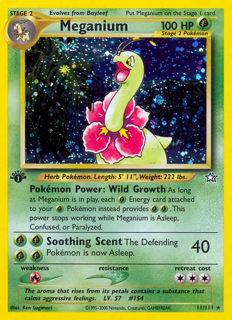 Meganium, a Pokémon card